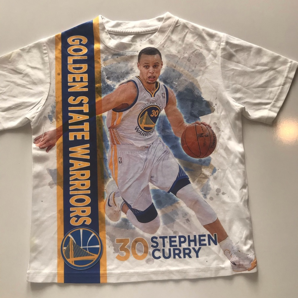 Stephen Curry GS Warriors T-shirt. Kids size S 6/7